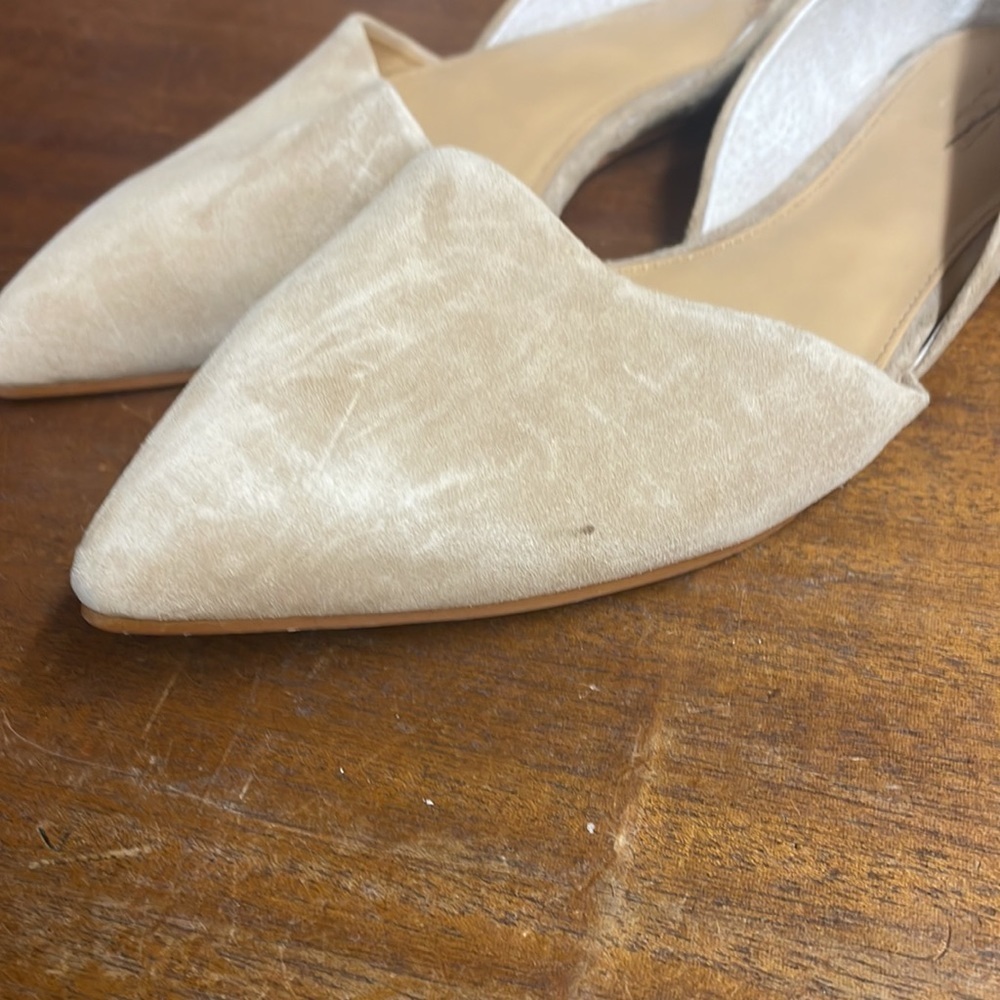JCrew Factory Womens Zoe suede d'Orsay flats Item F5310 Used - Picture 7 of 8